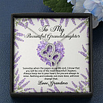 To My Beautiful Granddaughter You Will Be One Of The Most Beautiful Chapters Double Hearts Necklace