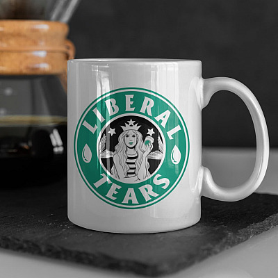 Pro Trump Liberal Tears Star-bucks Political Novelty Coffee Mug - Beer Stein - Water Bottle - Color Changing Mug