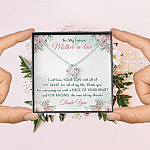 To My Future Mother In Law I Will Love Your Son With All Of My Heart Love Knot Necklace To My Future Mother In Law I Will Love Your Son With All Of My Heart Love Knot Necklace