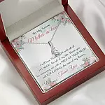 To My Future Mother In Law I Will Love Your Son With All Of My Heart Alluring Beauty Necklace