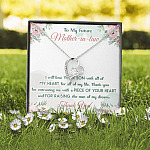 To My Future Mother In Law I Will Love Your Son With All Of My Heart Forever Love Heart Pendant Necklace