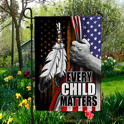 Every Child Matters Flag Orange Shirt Day Flag Children Support Indoor Outdoor Decorative Garden Flag - House Flag