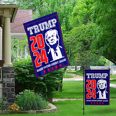 Alternative view of Trump 2024 Make Votes Count Again - Trump Supporters Flag Outdoor Decorative Garden Flag - House Flag