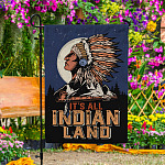 64 HG. It's All Indian Land(6) Garden Flag Mockup 4