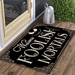 5LV. Welcome Foolish Mortals Doormat Mockup 3