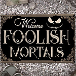 5LV. Welcome Foolish Mortals Doormat mockup 13