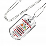 Personalized Camping Lovers Gift I Love You to the Mountains and Back Dog Tag Pendant Necklace