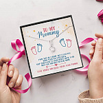 To My Mommy I May Just Be A Bump But I Love You More Than You Know Alluring Beauty Necklace Baby Shower Gifts