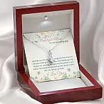 To My Beautiful Mom On My Wedding Day Alluring Beauty Necklace - Mother Of The Bride Necklace