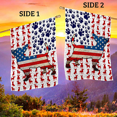 Alternative view of Chihuahua Lover American Outdoor House Flag - 4th Of July Home Garden Flag - US Patriot Flag - Patriotic Home Decor