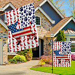 8VT. Chihuahua US Flag Garden & House Mockup 3