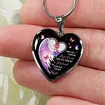 Custom Photo First You Were My Best Friend Then You Were My Husband Now You Are My Angel Heart Pendant Necklace