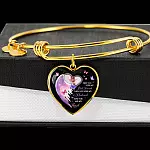 Custom Photo First You Were My Best Friend Then You Were My Husband Now You Are My Angel Heart Pendant Necklace