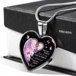 Custom Photo First You Were My Best Friend Then You Were My Husband Now You Are My Angel Heart Pendant Necklace