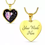Custom Photo First You Were My Best Friend Then You Were My Husband Now You Are My Angel Heart Pendant Necklace