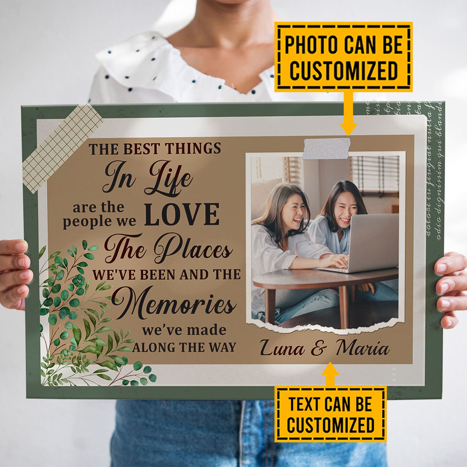 6VT. The Best Thing In Life Best Friend canvas mk1