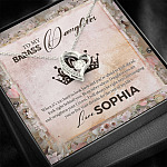 Personalized To My Badass Daughter Forever Love Pendant Necklace - Badass Daughter Necklace Personalized To My Badass Daughter Forever Love Pendant Necklace - Badass Daughter Necklace