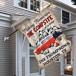 10O. Making Memories-sample design House Flag Mockup 6