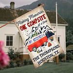 10O. Making Memories-sample design House Flag Mockup 4