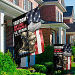 7UT. Freedom Isn't Free(side2) Garden & House Mockup 2