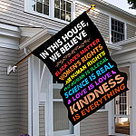 1VT. In This House Black Lives Matter House Flag Mockup 6