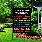 1VT. In This House Black Lives Matter Garden Flag Mockup 2