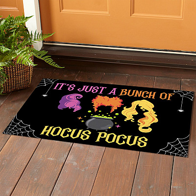 Alternative view of It's Just A Bunch Of Hocus Pocus Entrance Doormat - Sanderson Sisters Halloween Indoor Outdoor Doormat