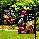 55 HG. Don't Be Afraid Jesus_A Garden Flag Mockup 2 Side