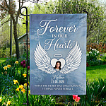 5NH. What The Heart_Sample Design Garden Flag Mockup 5