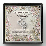 To My Smokin' Hot Soulmate Never Forget That I Love You I Will Love You Always Double Hearts Necklace - Double Hearts Necklace
