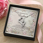 To My Smokin' Hot Soulmate Never Forget That I Love You I Will Love You Always Double Hearts Necklace