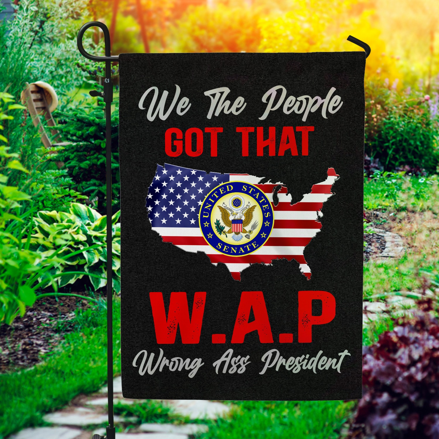 8NH. Got That Wap Garden Flag Mockup 1