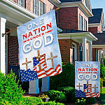4HV. Nation Under God-(flag) Garden & House Mockup 2