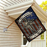 3VT. Only Kneel For One Man House Flag Mockup 2