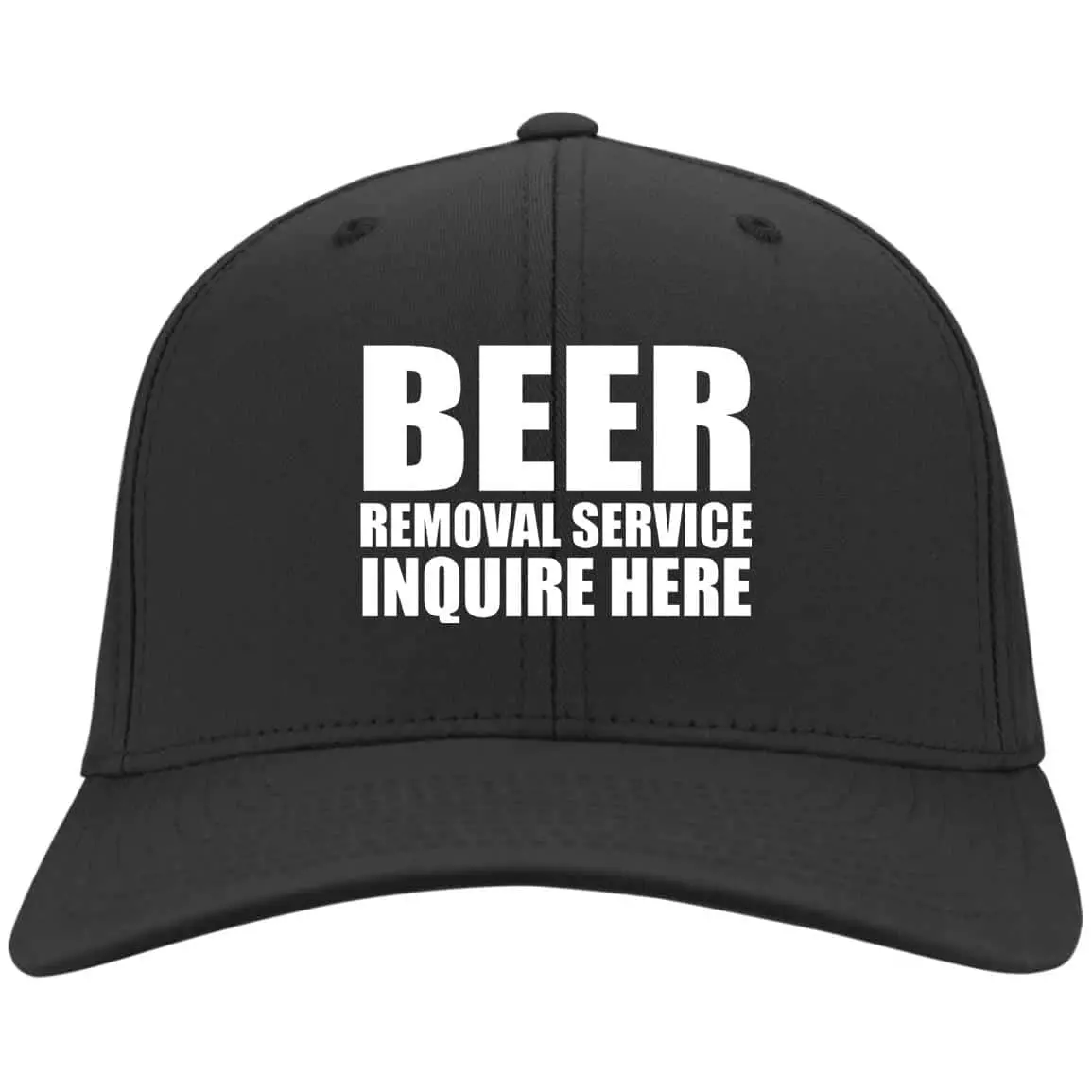 Beer Removal Hat, Black, Twill Cap