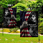 10VT. Jesus Don't Be Afraid Garden Flag Mockup 2 Side