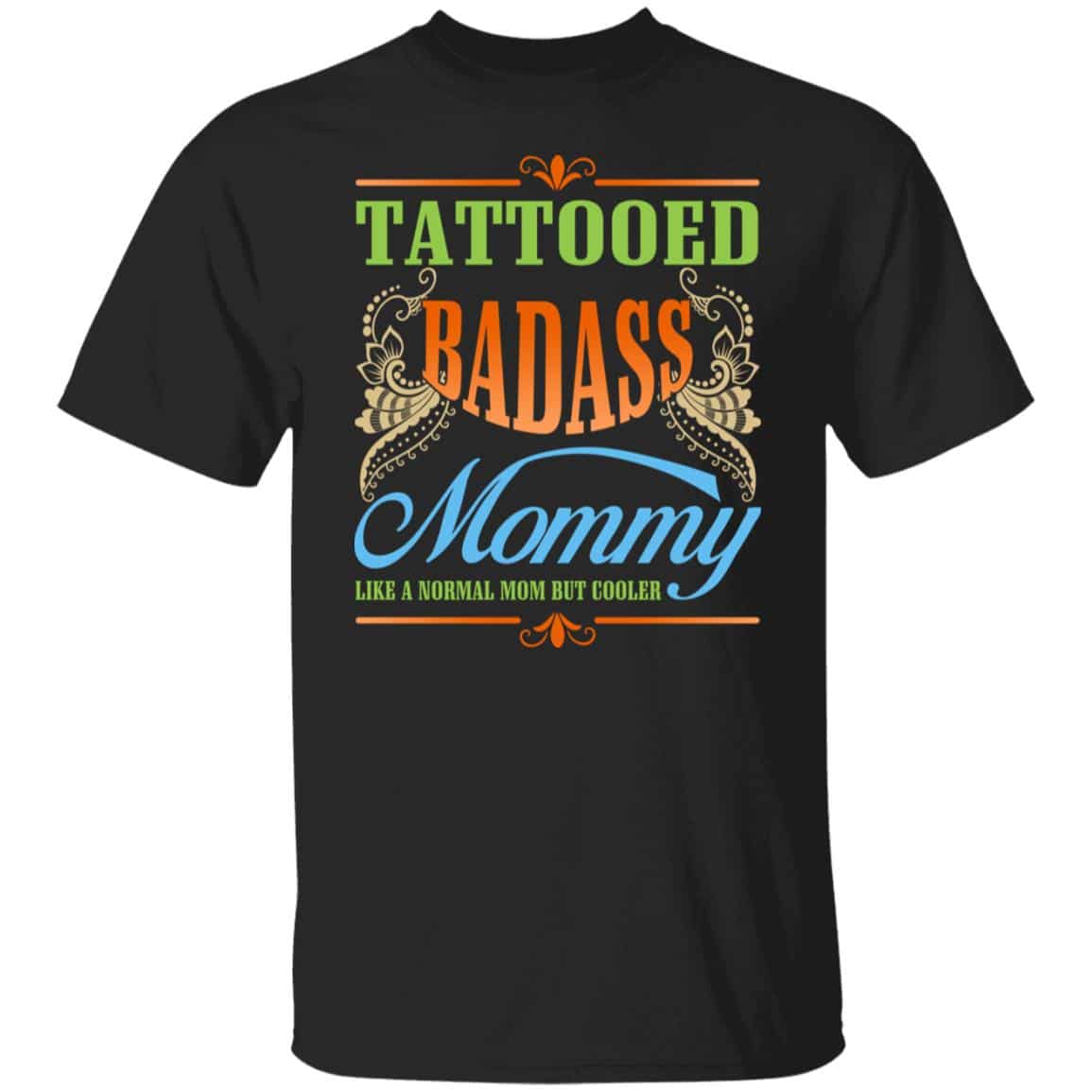 Tattooed Badass Shirt, Black, Unisex T-Shirt