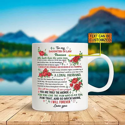 Personalized We Both Love the Same Man Daughter in Law Mother in Law Ceramic Coffee Mug - Beer Stein