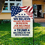 2HP. In This House Garden Flag Mockup 3