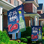 3HV. BBQ Flag(7) Garden & House Mockup 2