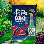 3HV. BBQ Flag(7) Garden Flag Mockup 1