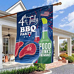 3HV. BBQ Flag(7) House Flag Mockup 3