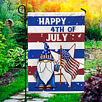 2HV. Gnome Flag (4) Garden Flag Mockup 1