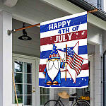 2HV. Gnome Flag (4) House Flag Mockup 1