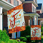 8HV. Fall Family Football Garden & House Mockup 2