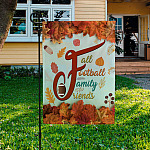 8HV. Fall Family Football Garden Flag Mockup 3