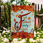 8HV. Fall Family Football Garden Flag Mockup 6
