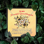 To My Beautiful Granddaughter I Squeezed This Necklace Really Tight Interlocking Hearts Pendant Necklace