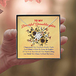 To My Beautiful Granddaughter I Squeezed This Necklace Really Tight Love Knot Necklace - Gift For Granddaughter