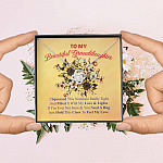 To My Beautiful Granddaughter I Squeezed This Necklace Really Tight Love Knot Necklace - Gift For Granddaughter